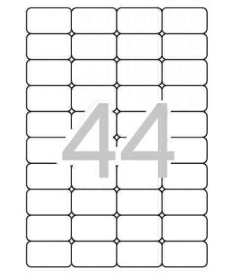 Apli Etiquetas Translucidas Resistentes Intemperie 48.5 x 25.4mm 20 Hojas