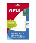 Apli Etiquetas 10 Blancas 20.0 x 50.0mm 10 Hojas