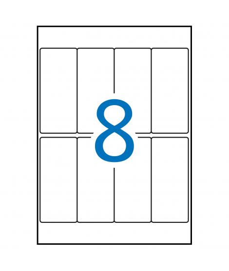 Apli Etiquetas A5 Blancas 36.0 x 82.0mm 15 Hojas