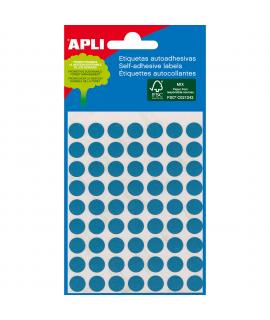 Apli Etiquetas Minibolsa Azules Ø 8.0mm 3 Hojas