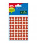 Apli Etiquetas Minibolsa Rojas Ø 8.0mm 3 Hojas