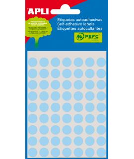 Apli Etiquetas Minibolsa Azules Ø 10.0mm 5 Hojas