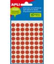 Apli Etiquetas Minibolsa Rojas Ø 10.0mm 5 Hojas