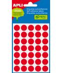 Apli Etiquetas Minibolsa Rojas Ø 13.0mm 5 Hojas