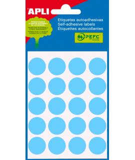 Apli Etiquetas Minibolsa Azules Ø 19.0mm 5 Hojas