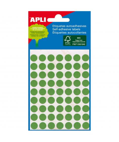 Apli Etiquetas Minibolsa Verdes 34.0 x 67.0mm 5 Hojas