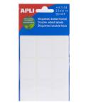 Apli Etiquetas Doble Frontal Blancas 22.0 x 32.0mm