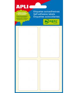 Apli Etiquetas Minibolsa Blancas 34.0 x 53.0mm 6 Hojas