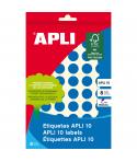 Apli Etiquetas 10 Azules Ø 13mm 8 Hojas