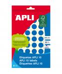 Apli Etiquetas 10 Azules Ø 16mm 8 Hojas