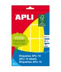 Apli Etiquetas 10 Amarillas 25 x 40mm 8 Hojas