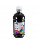 Milan Botella de Tempera 500ml - Tapon Dosificador - Secado Rapido - Mezclable - Color Negro