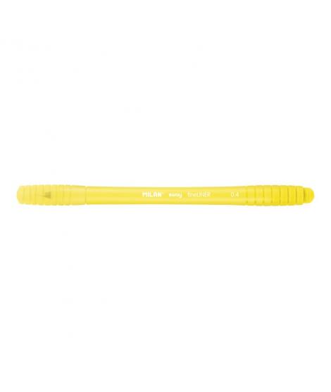 Milan Sway Fineliner Rotulador - Punta Fina 0.4mm - Ergonomico - Tinta al Agua - Color Amarillo