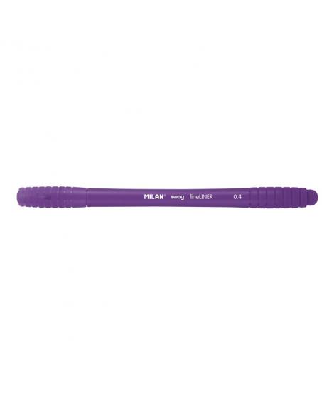 Milan Sway Fineliner Rotulador - Punta Fina 0.4mm - Ergonomico - Tinta al Agua - Color Violeta