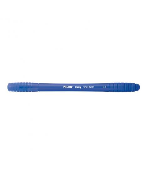 Milan Sway Fineliner Rotulador - Punta Fina 0.4mm - Ergonomico - Tinta al Agua - Color Azul