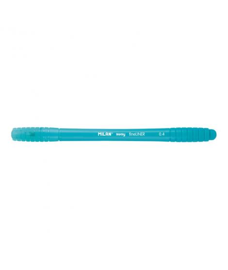 Milan Sway Fineliner Rotulador - Punta Fina 0.4mm - Ergonomico - Tinta al Agua - Color Azul Claro