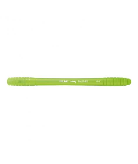 Milan Sway Fineliner Rotulador - Punta Fina 0.4mm - Ergonomico - Tinta al Agua - Color Verde Claro