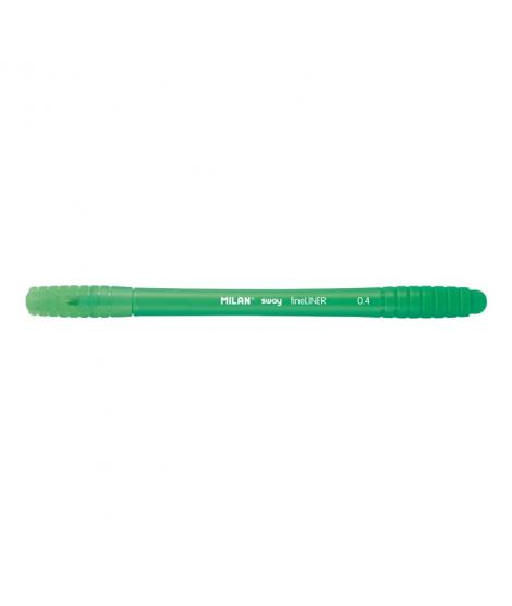 Milan Sway Fineliner Rotulador - Punta Fina 0.4mm - Ergonomico - Tinta al Agua - Color Verde