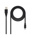 Nanocable Cable USB-A 2.0 Macho a Mini-USB Macho 1.8m