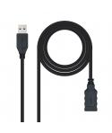 Nanocable Cable USB-A 3.0 Macho a USB-A Hembra 2m