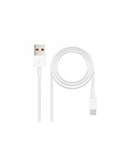 Nanocable Cable USB-A 2.0 Macho a Lightning Macho 2m - Color Blanco