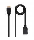 Nanocable Cable HDMI 2.0 Prolongador A/M-A/H - 2.0m - Color Negro