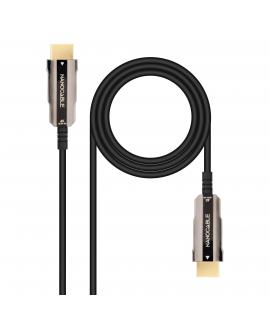 Nanocable Cable HDMI v2.0 AOC Macho a HDMI v2.0 Macho 20m - 4K@60Hz 18Gbps - Color Negro