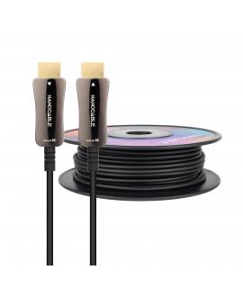 Nanocable Cable HDMI v2.1 AOC Macho a HDMI v2.1 Macho 100m - 8K@60Hz 4K@120Hz 48Gbps - Color Negro