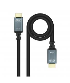 Nanocable Cable HDMI 2.1 IRIS 8K Macho a HDMI 2.1 IRIS 8K Macho 1m - Color Negro