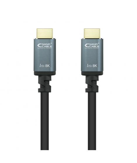 Nanocable Cable HDMI 2.1 Iris 8K A/M-A/M 1.5m - Color Negro