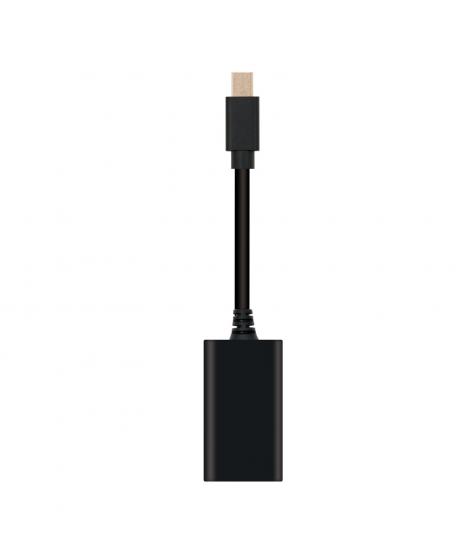 Nanocable Conversor Mini DP a HDMI - mDP/M-HDMI A/H - 15cm - Color Negro