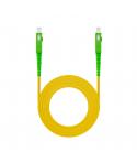 Nanocable Cable Fibra SC/APC-SC/APC Monomodo LSZH 1m - Color Amarillo