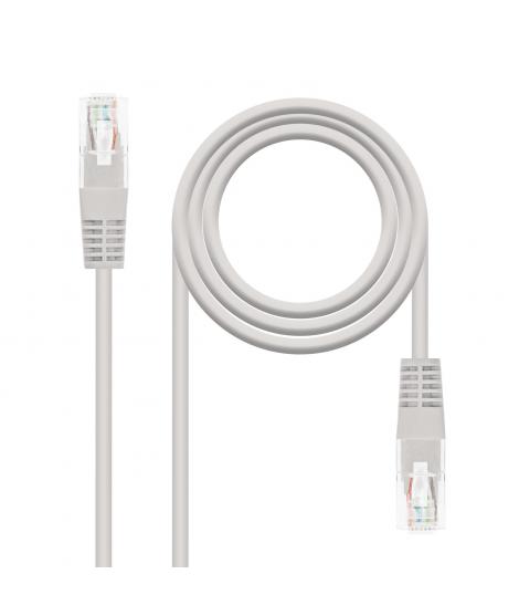 Nanocable Cable de Red Latiguillo RJ45 Cat.6 UTP AWG24 0.25m - Color Gris