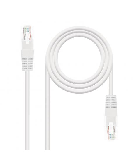 Nanocable Cable de Red Latiguillo RJ45 Cat.6 UTP AWG24 2m - Color Blanco