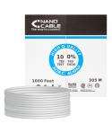 Nanocable Cable de Red RJ45 Cat.6 UTP Rigido AWG24 - Longitud 305m - Color Gris