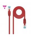 Nanocable Cable Red Cat.7 LSZH SFTP PIMF AWG26 25cm - Color Rojo