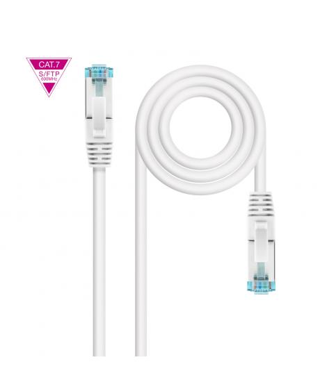 Nanocable Cable Red Cat.7 LSZH SFTP PIMF AWG26 25cm - Color Blanco