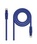 Nanocable Cable de Red Latiguillo RJ45 LSZH Cat.6a UTP AWG24 0.50m - Color Azul