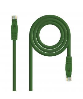 Nanocable Cable de Red Latiguillo RJ45 LSZH Cat.6a UTP AWG24 0.50m - Color Verde