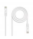 Nanocable Cable Red Latiguillo LSZH Cat.6A UTP AWG24 25cm - Color Blanco