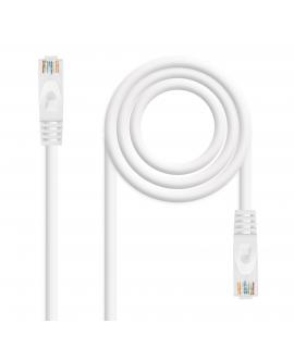 Nanocable Cable Red Latiguillo LSZH Cat.6A UTP AWG24 30cm - Color Blanco