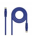 Nanocable Cable de Red Latiguillo RJ45 LSZH Cat.6a UTP AWG24 1m - Color Azul