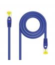 Nanocable Cable Red Latiguillo LSZH Cat.6A SFTP AWG26 25cm - Color Azul