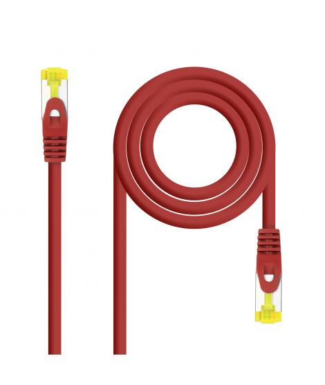 Nanocable Cable Red Latiguillo LSZH Cat.6A SFTP AWG26 25cm - Color Rojo