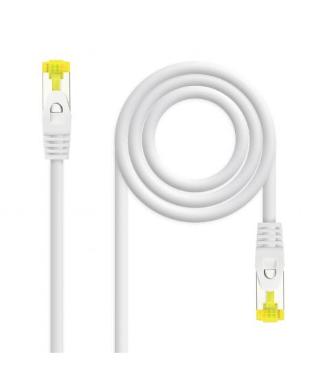 Nanocable Cable Red Latiguillo LSZH Cat.6A SFTP AWG26 30cm - Color Blanco