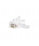 Nanocable Pack de 100 Conectores RJ45 8 Hilos Cat.6 - Color Transparente