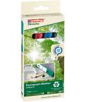 Edding 21 EcoLine Pack de 4 Rotuladores Permanentes - Punta Redonda - Trazo entre 1.5 y 3mm - 90% de Plastico Reciclado -