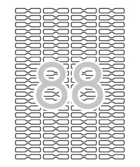 Apli Etiquetas Blancas Removibles Joyeria 45.0 x 8.0mm 25 Hojas