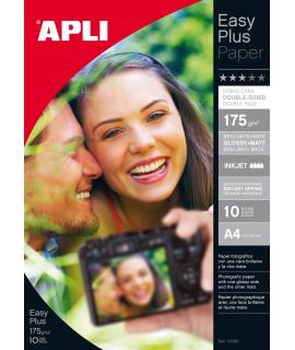 Apli Papel Fotografico Photobright Doble Cara A4 175g 10 Hojas