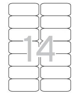 Apli Etiquetas Translucidas Resistentes Intemperie 99.1 x 38.1mm 20 Hojas